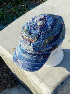 (Sold) Prdsgn Art - a Mosaic Jazz / Recycled Denim / 1 of 1 / Covered DadHat