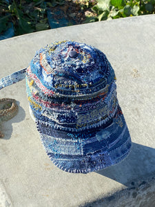 (Sold) Prdsgn Art - a Mosaic Jazz / Recycled Denim / 1 of 1 / Covered DadHat