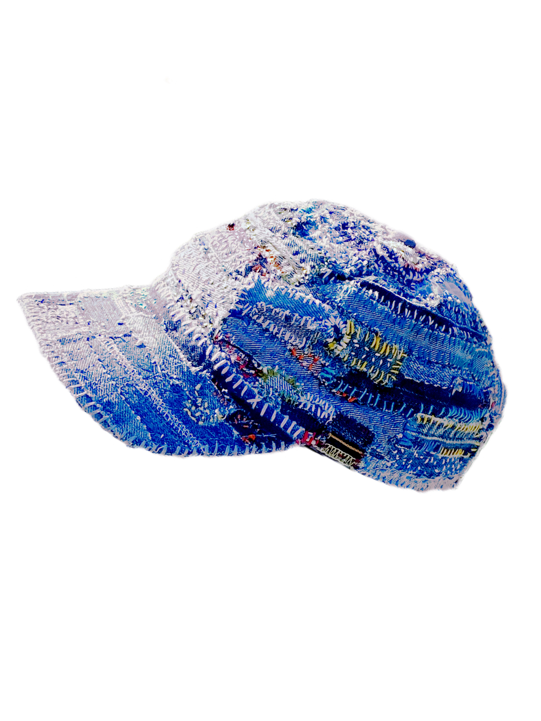 (Sold) Prdsgn Art - a Mosaic Jazz / Recycled Denim / 1 of 1 / Covered DadHat